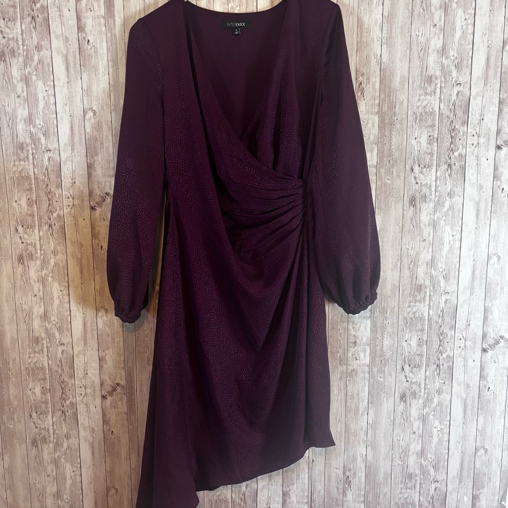Intermix Nadia Silk Jacquard Midi Dress - Picture 2 of 10